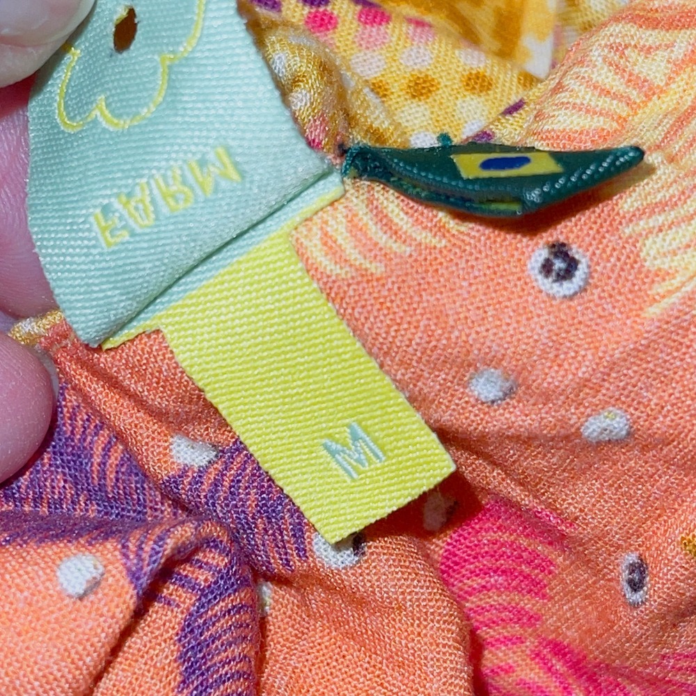 FARM RIO Toucan Patchwork Maxi Dress 100% Viscose Tropical Sunset Sundress - Picture 10 of 13